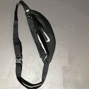 Nike Black Belt Bag with Adjustable Strap and Durable Fabric